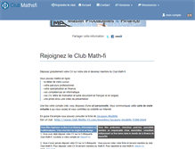 Tablet Screenshot of club.math-fi.com