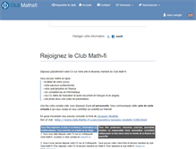 Tablet Screenshot of club.math-fi.fr